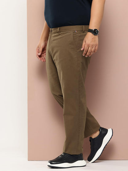 Thomas Scott Mens | Regular Fit | 100% Cotton | Soft Breathable | Chino | Trouser Pants for Men (Plus Size) (TSB095_DarkKhaki_4