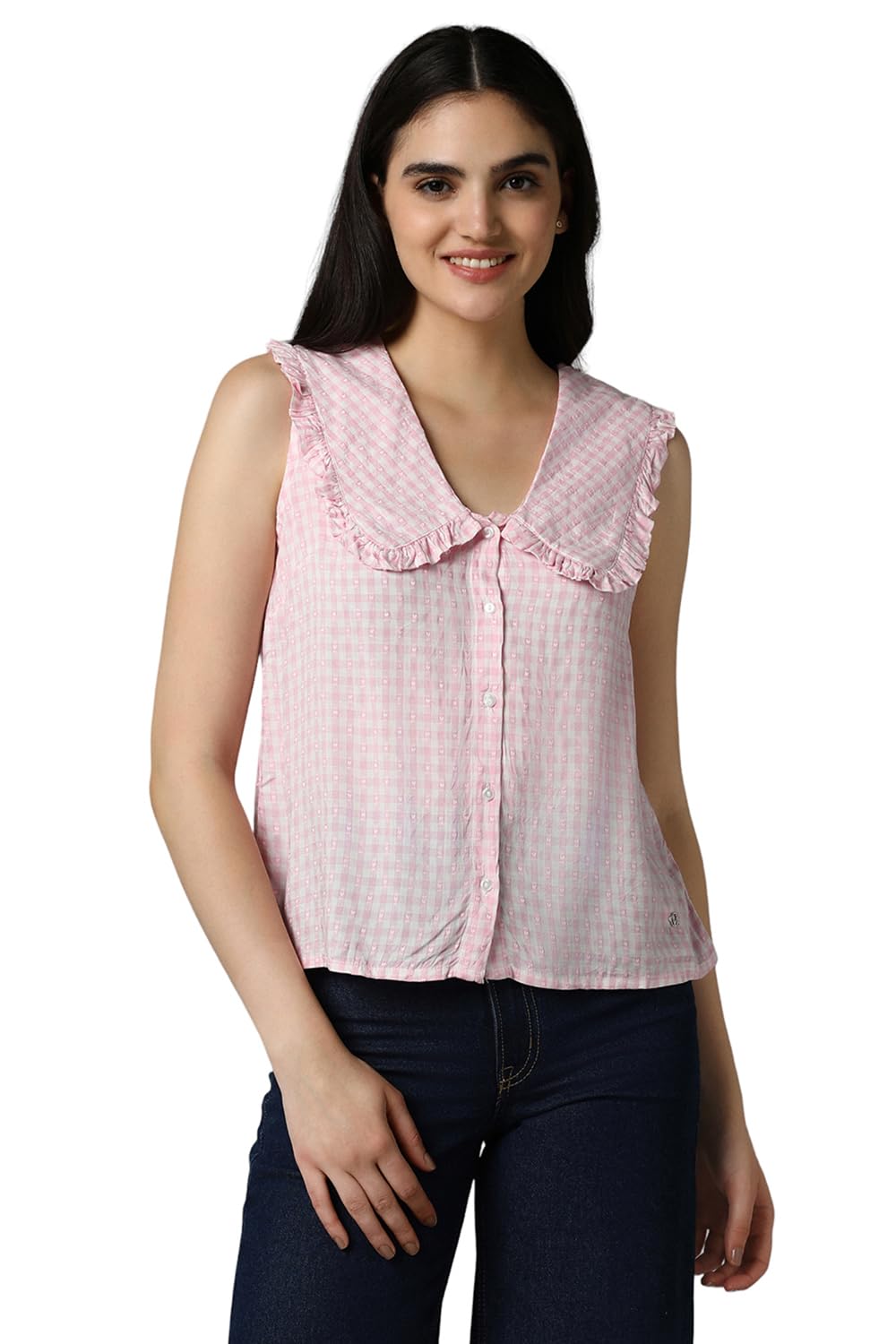 Allen Solly Women Regular Fit Casual Sleeveless Top