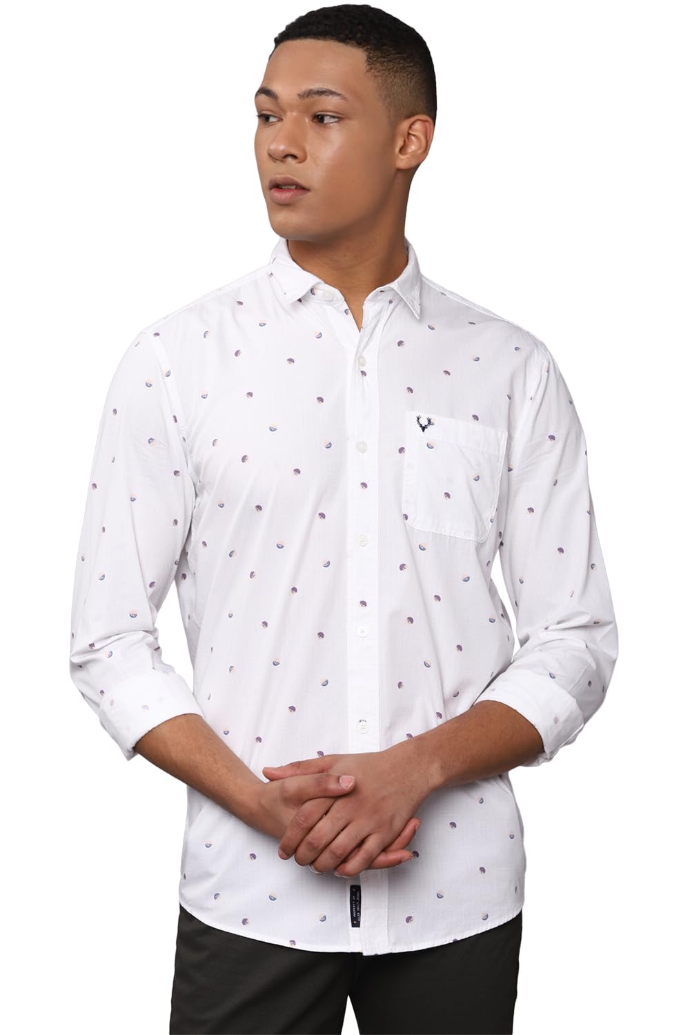 Allen Solly Men Regular Fit Printed Casual Full Sleeve Shirt