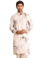 Jompers Mens Marble Printed Sequin Cotton Kurta