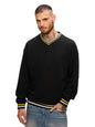 The Souled Store Originals : Tawny Men and Boys Long Sleeves V Neck Cotton Blend Oversized Sweatshirts