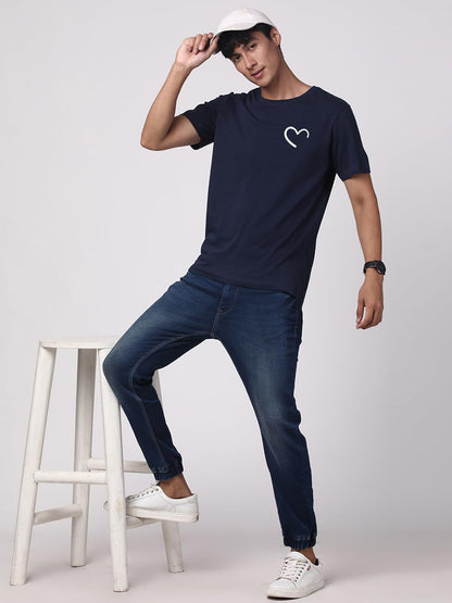 ADRO T-Shirts for MenChest Printed T-Shirt for MenCotton Tshirt for Men|RN24-STICK-HALF