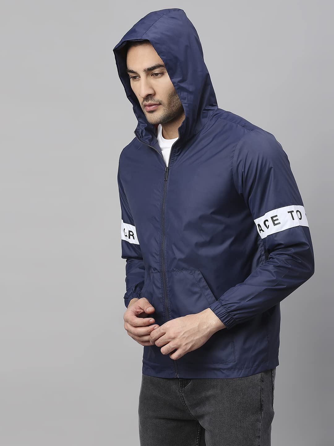 Dennis Lingo Polyester Regular Fit Full Sleeves MenS Panelled Shell Jacket With 2 Pockets - Lightweight Casual Winterwear For M