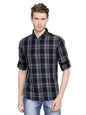 Dennis Lingo MenS Cotton Checkered Slim Fit Casual Full Sleeves Shirt With Pocket