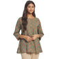Fabindia WomenS Printed Slim Kurta (102773501_Green