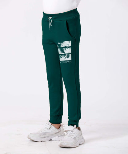 Kyda Kids Boys Cottonblend Printed Track Pants (Pack Of 1)