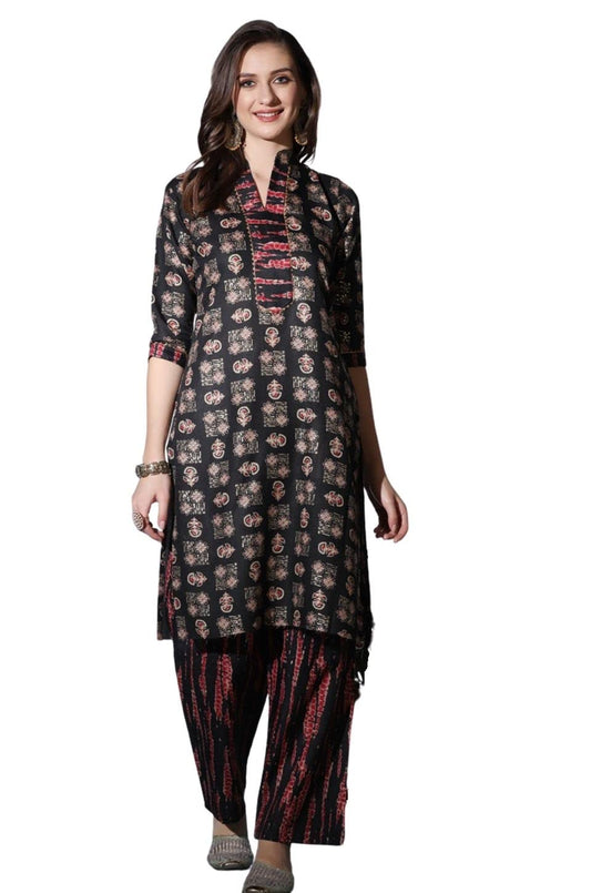 Leriya Fashion Women's Kurtis | Soft Cotton Block Printed Kurta for Women | Knee Length Casual Kurti for Women | Ideal for Office | Festival | Outing Wear Kurta for Girls