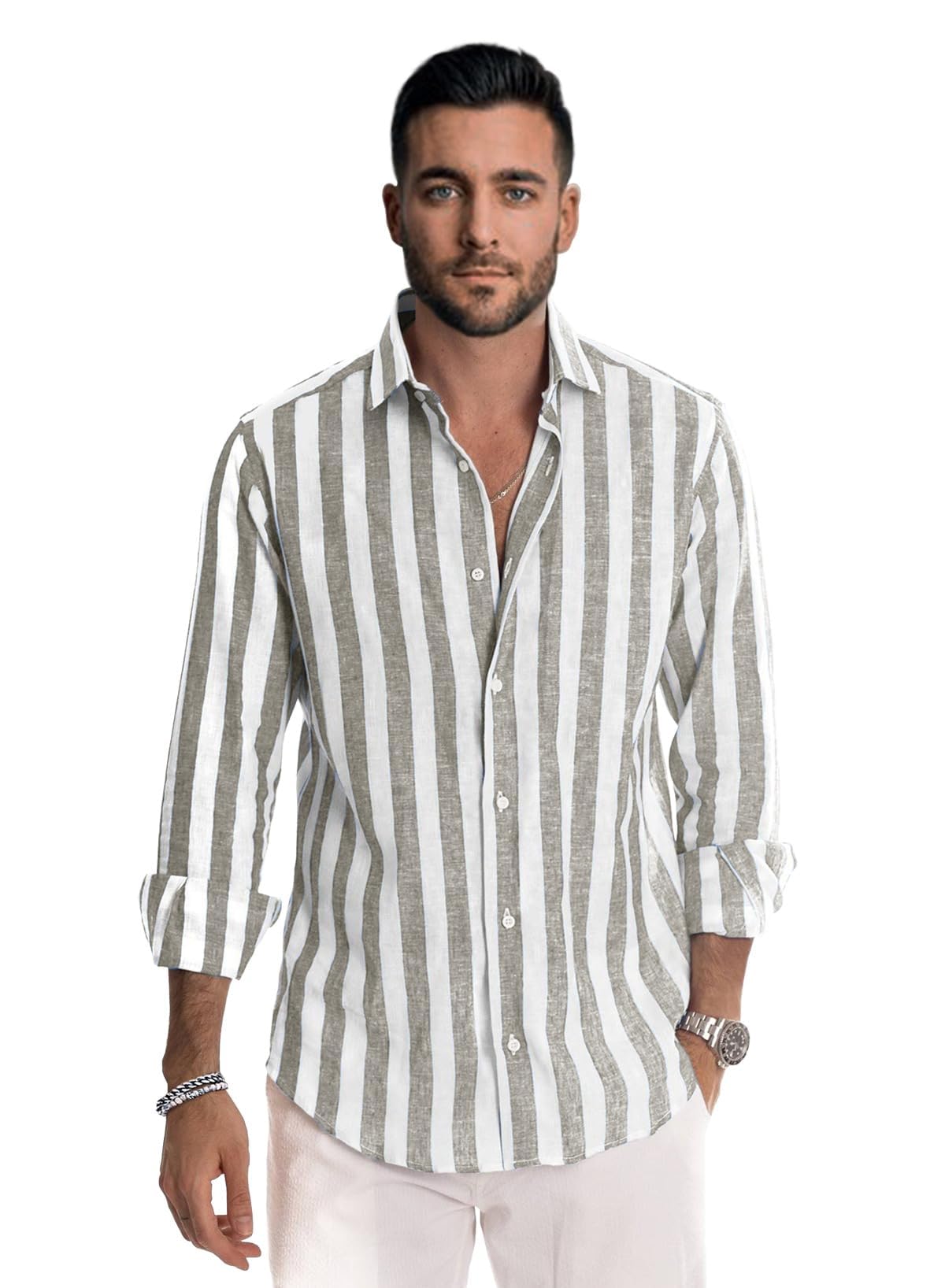 BE ACTIVE Mens Casual Regular Fit Shirts|| Cotton Lining Regular Fit Shirts for Men|| Stylish Full Sleeves Cotton Regular Fit S