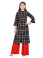 Aarika Girls Black Colour Cotton Kurti Palazzo Set (11-15 Years)