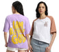 Juneberry Pure 100% Cotton Oversized Loose Baggy Fit Drop Shoulder Latest Aesthetic & Cool Graphic Prinred Half Sleeve T-Shirts