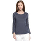 Pepe Jeans WomenS Plain Regular Fit T-Shirt (Carrie Ip_Indigo M)