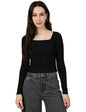 Fyltr WomenS Solid Regular Fit T Shirt (Fylss25Wkt-1002_Onyx Black