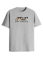ADRO T Shirts for Boys & Girls | Friends Printed T-Shirt | Ages 3-14 | 100% Cotton Round Neck Tshirt for Boys |KRN-L2-FRIEND-GR-