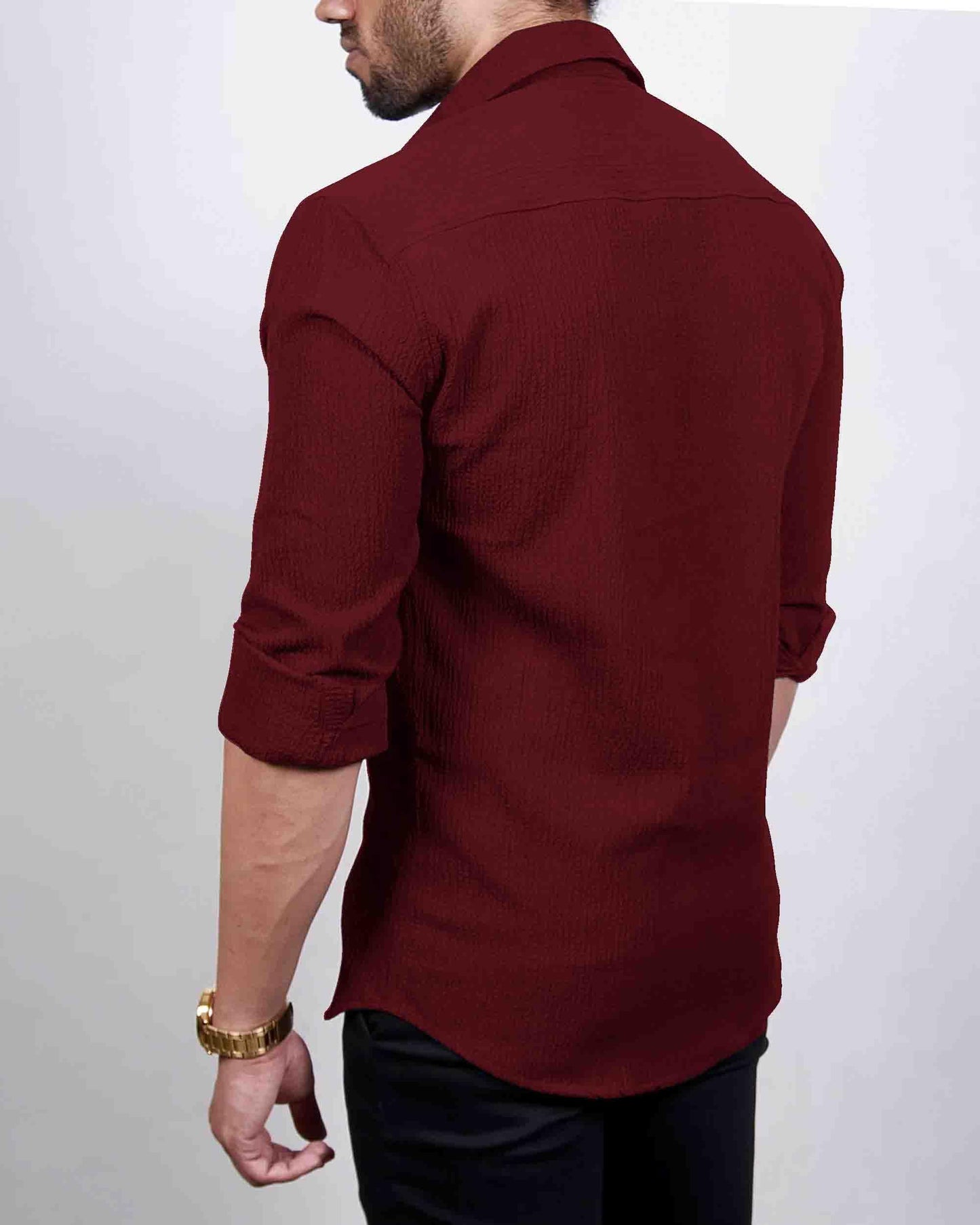 I Enterprise MenS Regular Fit Solid Soft Touch Cotton Casual Shirt Design With Spread Collar & Full Sleeve Pack Of 2_Color_Mult