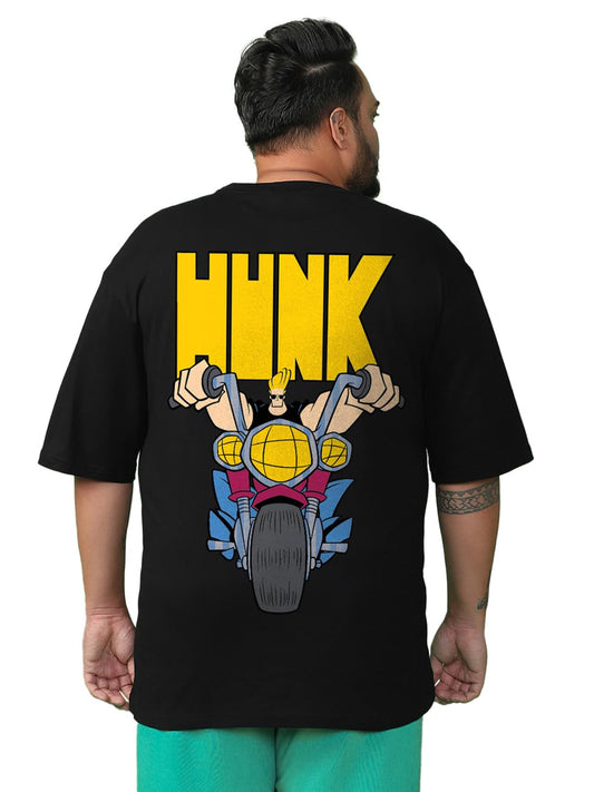 Bewakoof Official Cartoon Network Merchandise Johnny Bravo MenS Graphic Printed Oversized Fit Half Sleeve Round Neck Cotton Plus
