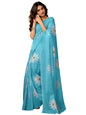 Satrani WomenS Chanderi Cotton Printed Ready To Wear One Minute Pre Pleated Readymade Saree With Unstitched Blouse Piece (32Rs2