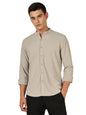 Thomas Scott Mens | Premium | Mandarin Collar | Slim Fit | Long Sleeves | 4 Way Stretch | Coolmax | Knitted | Casual | Shirts f