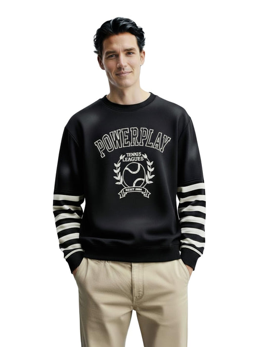 The Indian Garage Co Mens Relaxed Fit Long Sleeves Crew Neck Graphic Sweatshirt