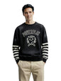 The Indian Garage Co Mens Relaxed Fit Long Sleeves Crew Neck Graphic Sweatshirt