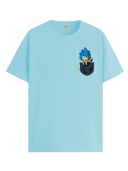 ADRO Tshirt for Men | Anime T Shirt for Men | 100% Cotton Tshirt | Graphic Printed T-Shirt | Chest Printed Tshirt | Gogeta Anime