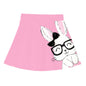 Kyda KidsGirls Cotton Printed Skirt Attached With Inner Lycra Shorts(Pack Of 1) Baby Pink