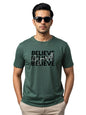 ADRO Mens Forest Green Motivational Printed Tshirt | Regular Fit T Shirt | Cotton Lycra Stretch Fabric | Sizes S to 5XL| Believ