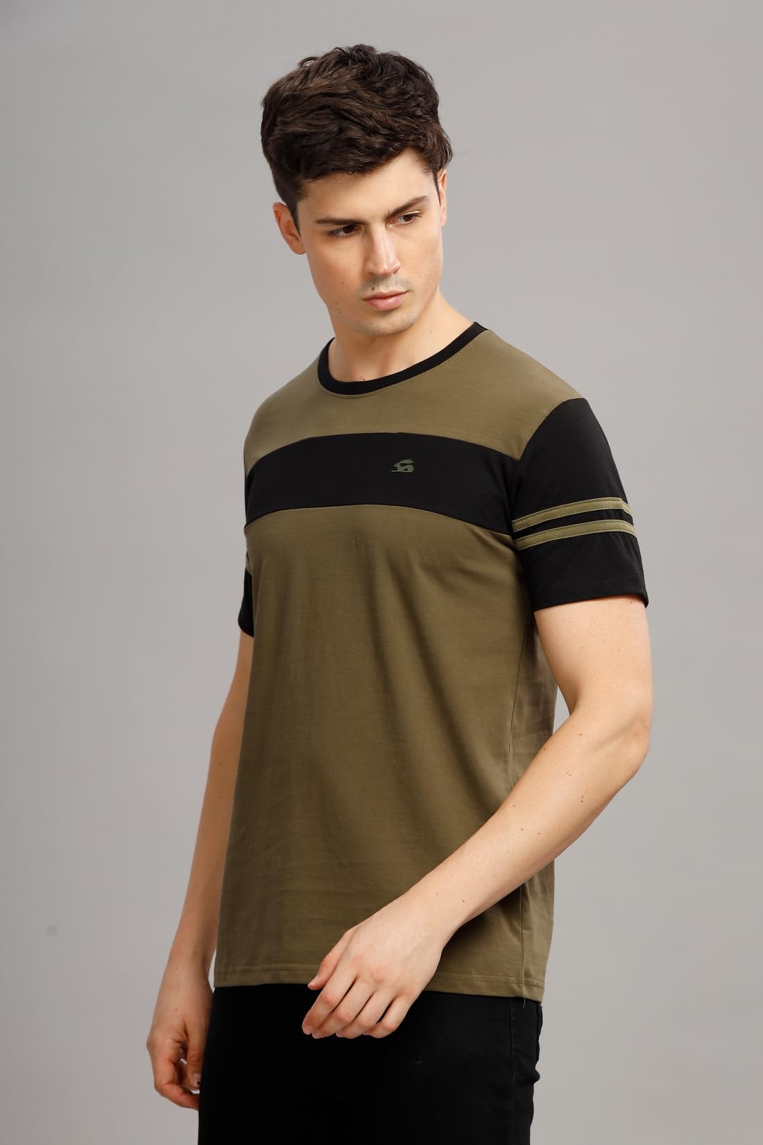 ADRO Tshirt for MenMulti Color T-Shirt for MenCotton T-ShirtMens TshirtRN8-24-OLBL