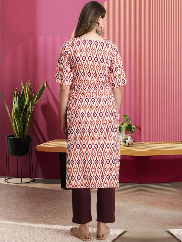 Pinkmint WomenS Crepe Kurta Pant Set Kurta Set Regular Wear Kurta Pant(Pack Of 2)