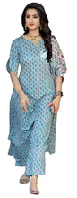 ANNI DESIGNER Women's Cotton Blend Floral Regular Kurta and Palazzos & Dupatta