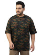 Veirdo Mens 100% Cotton Regular Fitall Over Floral Camflauge Printed T-Shirt