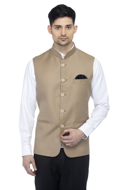 Favoroski Bandhgala Sleeveless Jackets Ethnic Men'S Wear Waistcoat