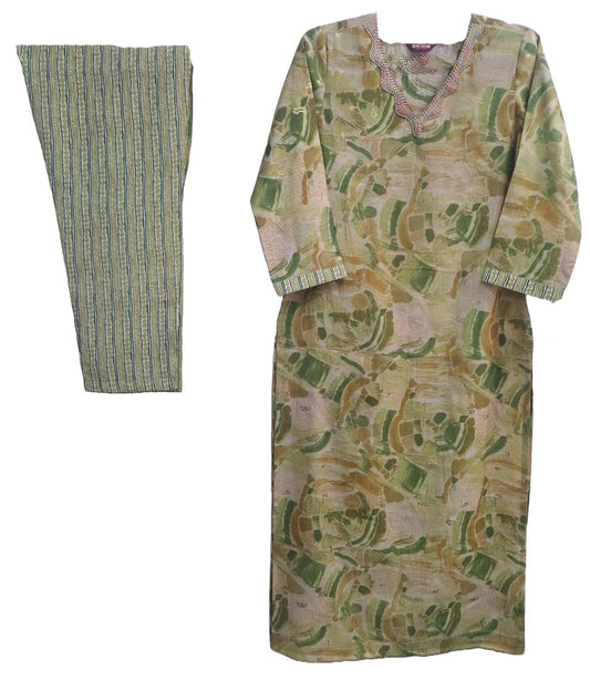 ANNI DESIGNER Women Rayon Blend, Kurta With Pant Set