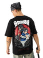 The Souled Store Official Naruto Uchiha Brothers Black Anime Graphic Printed Cotton Oversized T-Shirts for Men and Boys - Embrac