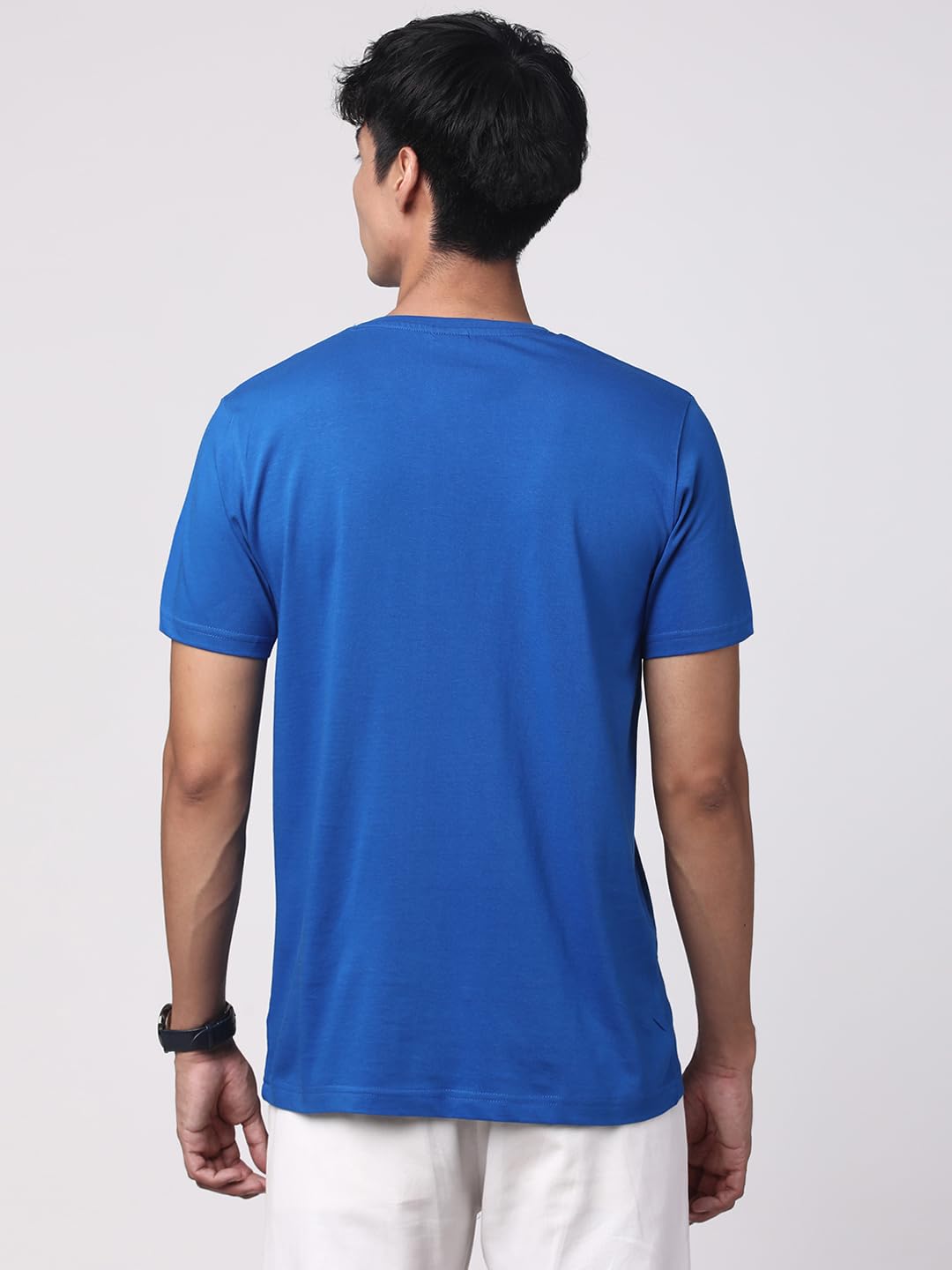 ADRO Men's Biker Design Printed 100% Cotton T-Shirt - Regular Fit, Printed T-Shirts for Men (RN24-KTM-RB_Royal Blue)