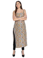 Patlani WomenS Crepe Full Stitched Kurti. Brown