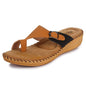 Ortho Joy WomenS Extra-Soft Doctor Ortho Slippers (Brown, Tan)