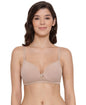 Lyra Womens Cotton Rich Soft Padded Non Wired Solid Full Coverage Bra