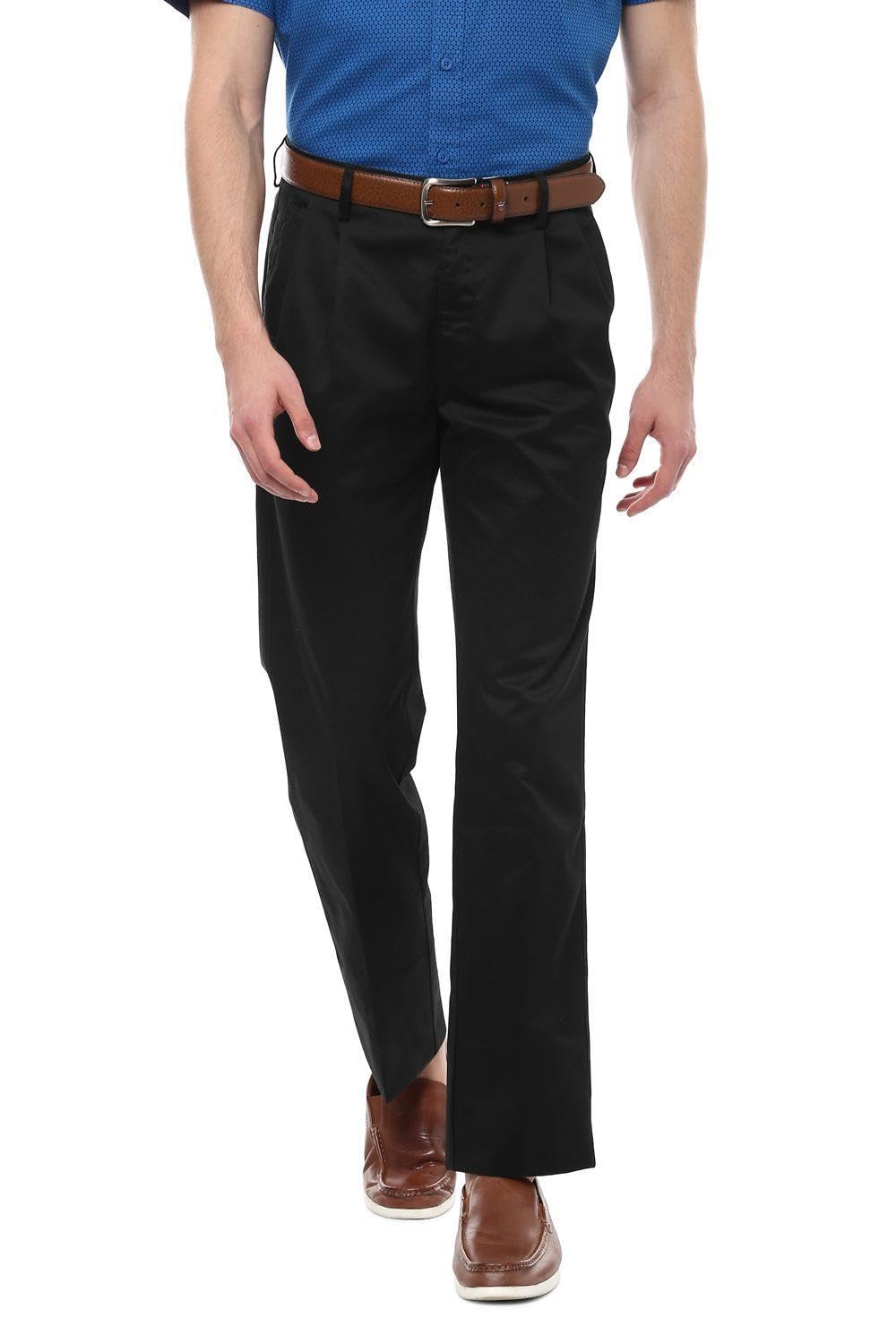 Allen Solly Men Straight Fit Printed Casual Cotton Pants
