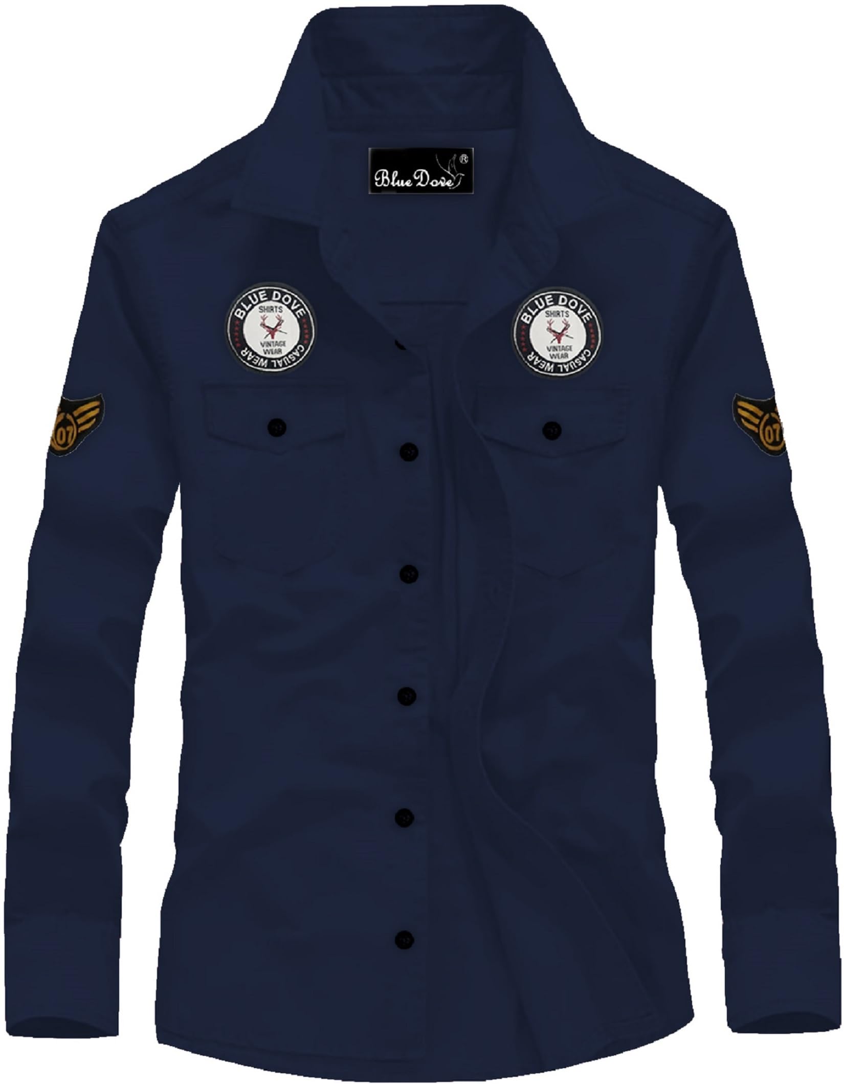 Kadiyu Double Pocket MenS Casual Shirt - Regular Fit, Solid Spread Collar, Versatile Everyday Wear, Comfortable And Stylish Desi