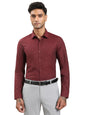 Turtle Men Maroon Slim Fit Pure Cotton Formal Shirt