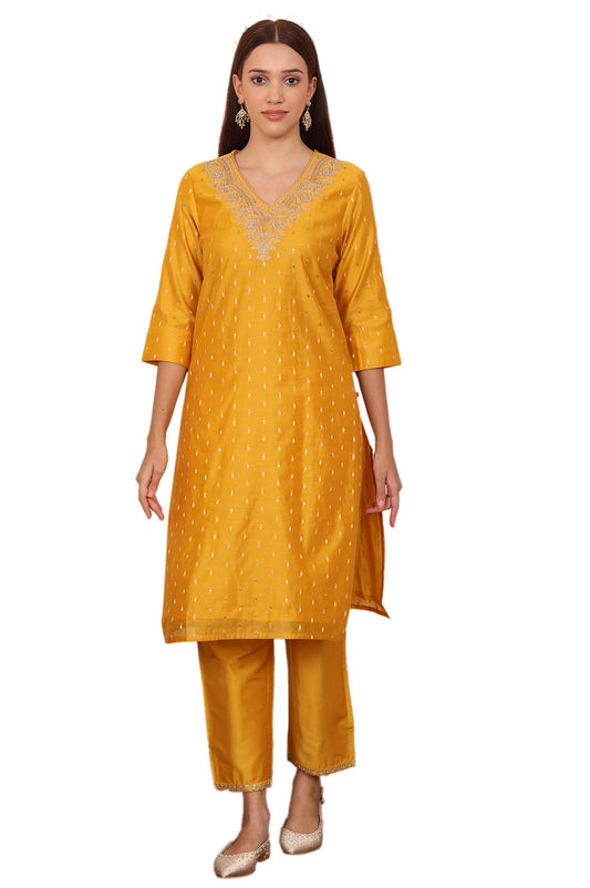 W for Woman Women's Rayon Dyed Regular Festive Classic