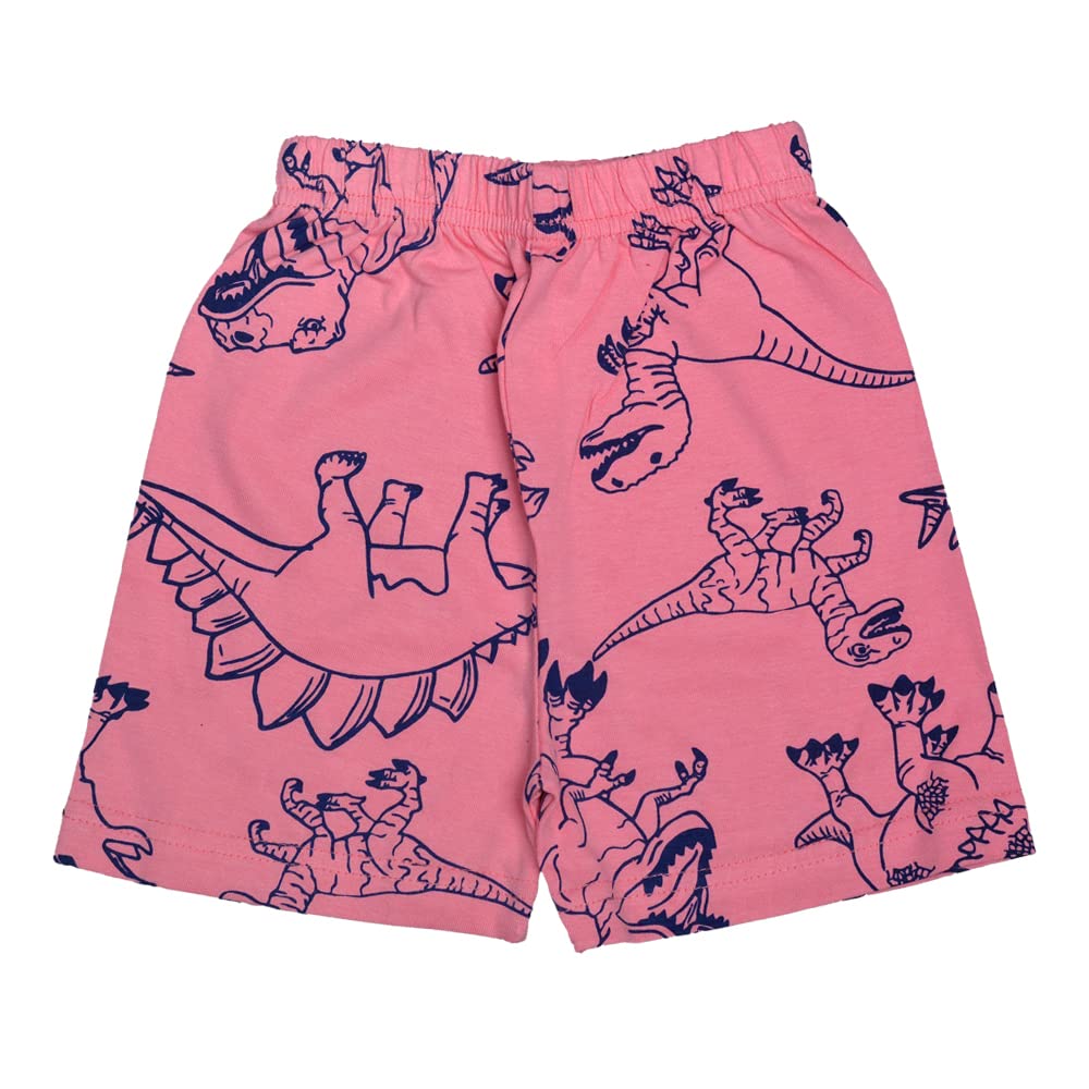 T2F Girls Cotton Printed Shorts(Pack of 5)