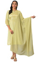 Aurelia Green Printed Ethnic Dupatta