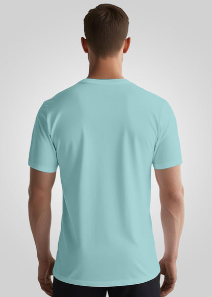 Peppyzone Mens Regular Fit T-Shirt (PZ-RT-Biker 6-10_Sky Blue2