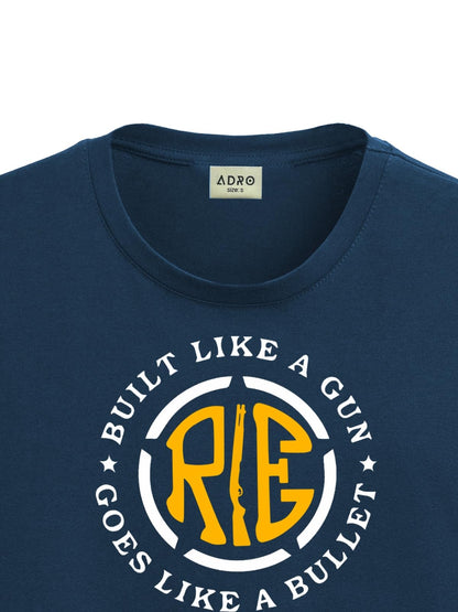 ADRO Tshirt for Men | Printed T Shirt for Men | 100% Cotton T-Shirt |Printed T Shirt | T-Shirts | RN24-BUL-SB
