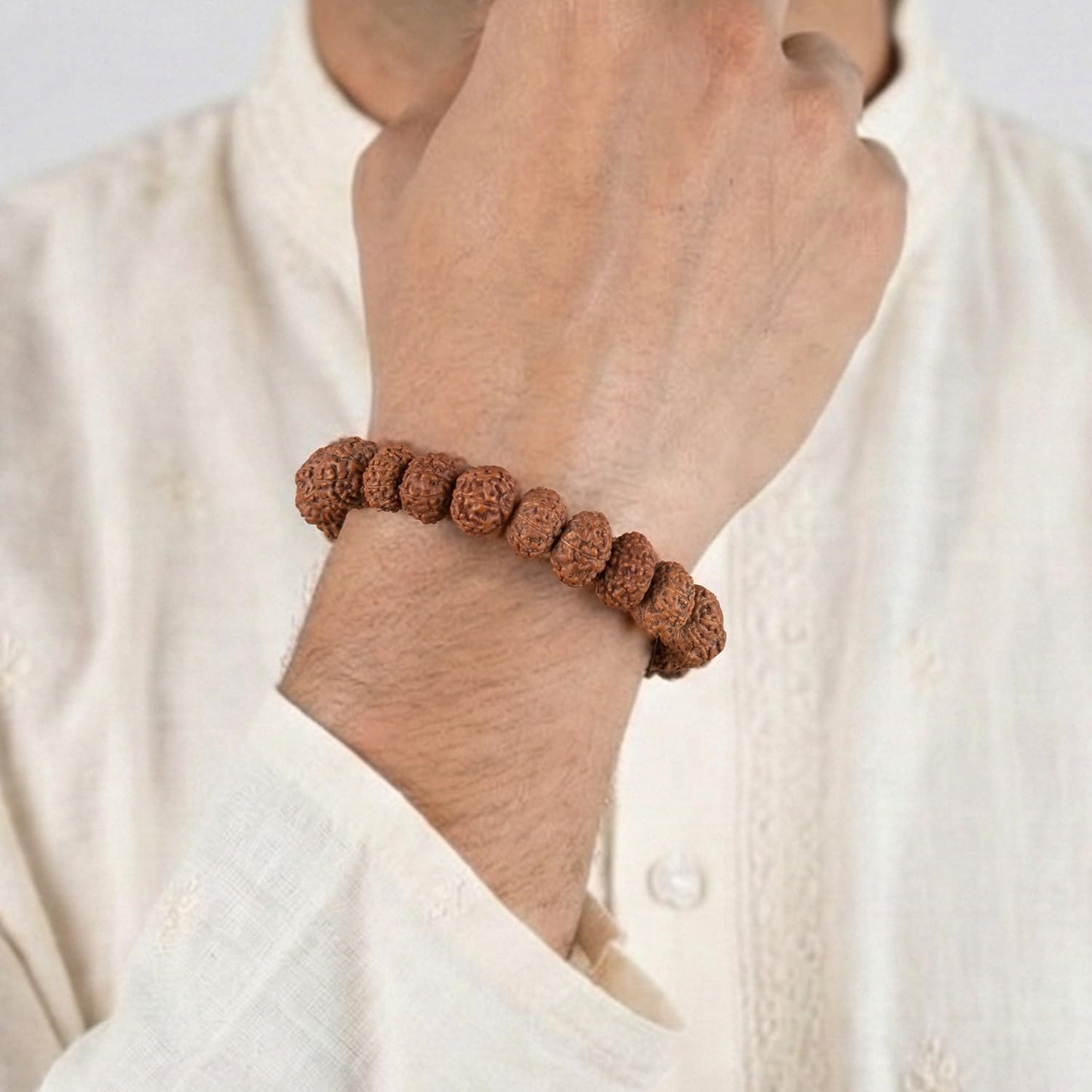 Astrotalk 7 Mukhi Rudraksha Bracelet | Powerful Shield of Positivity & Growth | Natural original Rudraksha Beads | Astrology Unisex Bracelet for Men & Women