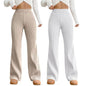 Tee Projekt Regular Fit Trousers for Women| Korean Trousers for Women Beige-White