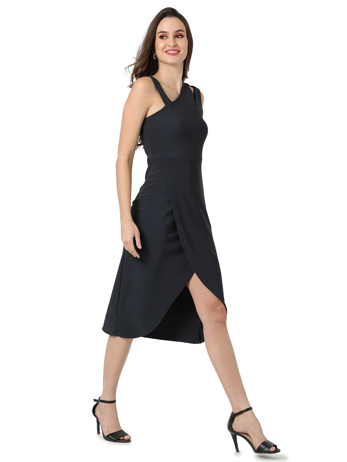 Campus Sutra Women Solid Casual Dresses(Ssmr22_Cswssdr5011)