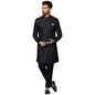 Kisah MenS Sherwani & Trouser Set  Embellished Silk Blend Jacquard Ethnic Wear For Men  Regular Fit Wedding & Festive Look  Dry