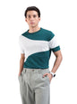 The Indian Garage Co Mens Slim Fit Solid Flatknit Half Sleeves Crew Neck T-Shirt